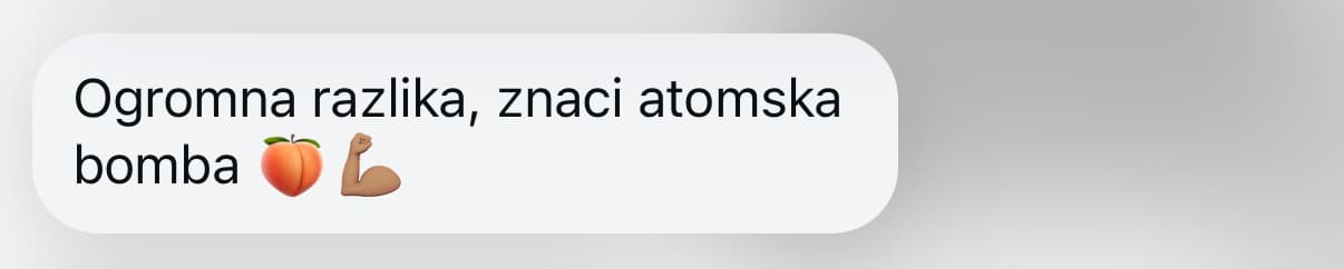 Poruka od zadovoljne klijentice