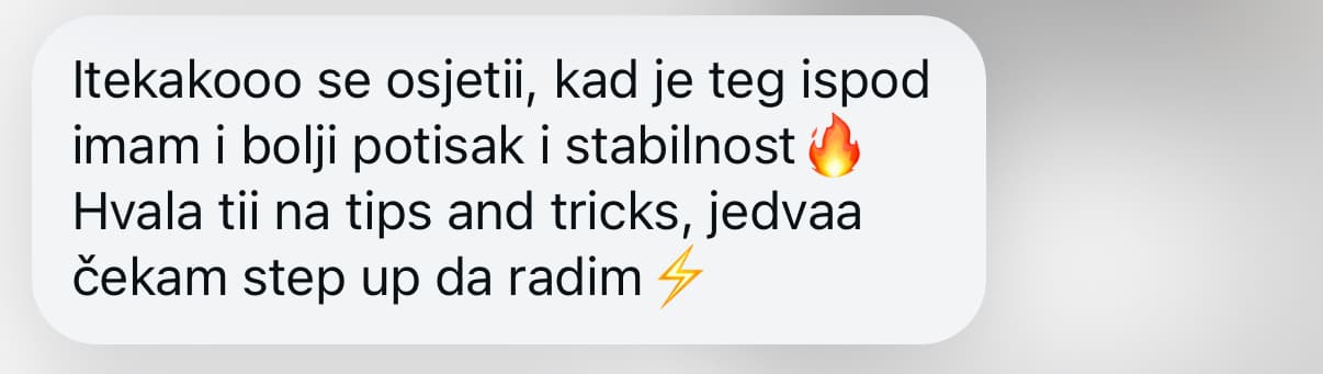 Poruka od zadovoljne klijentice